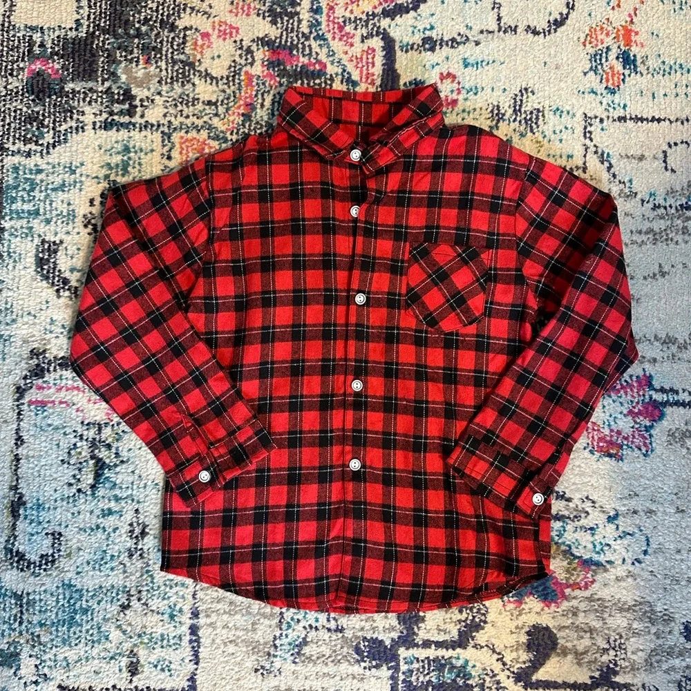 Boy’s Plaid Flannel Button Up